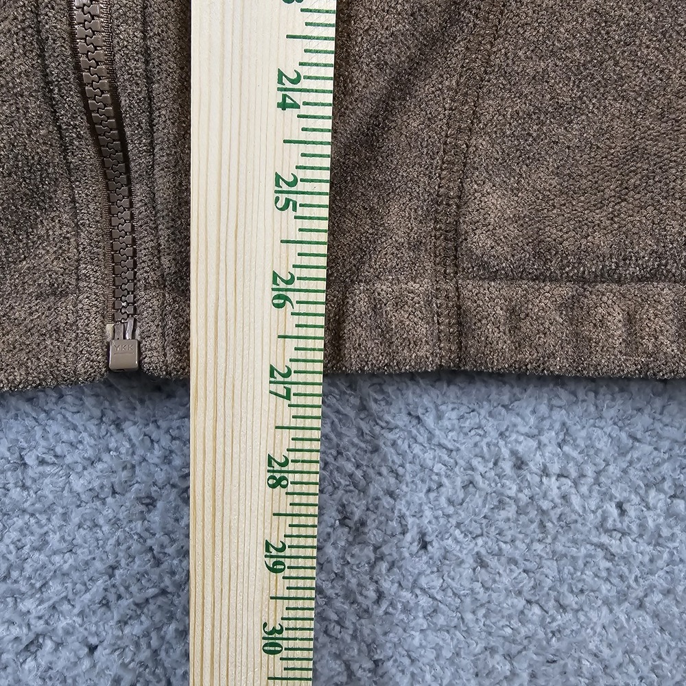 LL Bean Sweater Fleece Full Zip Mens Large Brown‎ Heavy Weight - Picture 12 of 13